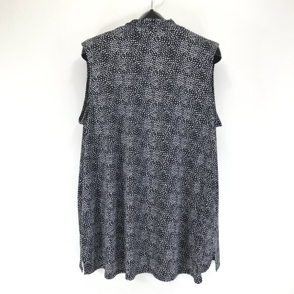 Vince Camuto Sleeveless V-Neck Blouse Women's Plus Size 2X Dot Print Career - Picture 5 of 10